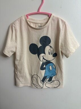 Disney Cream Tee with Blue Mickey Mouse unisex 5 years